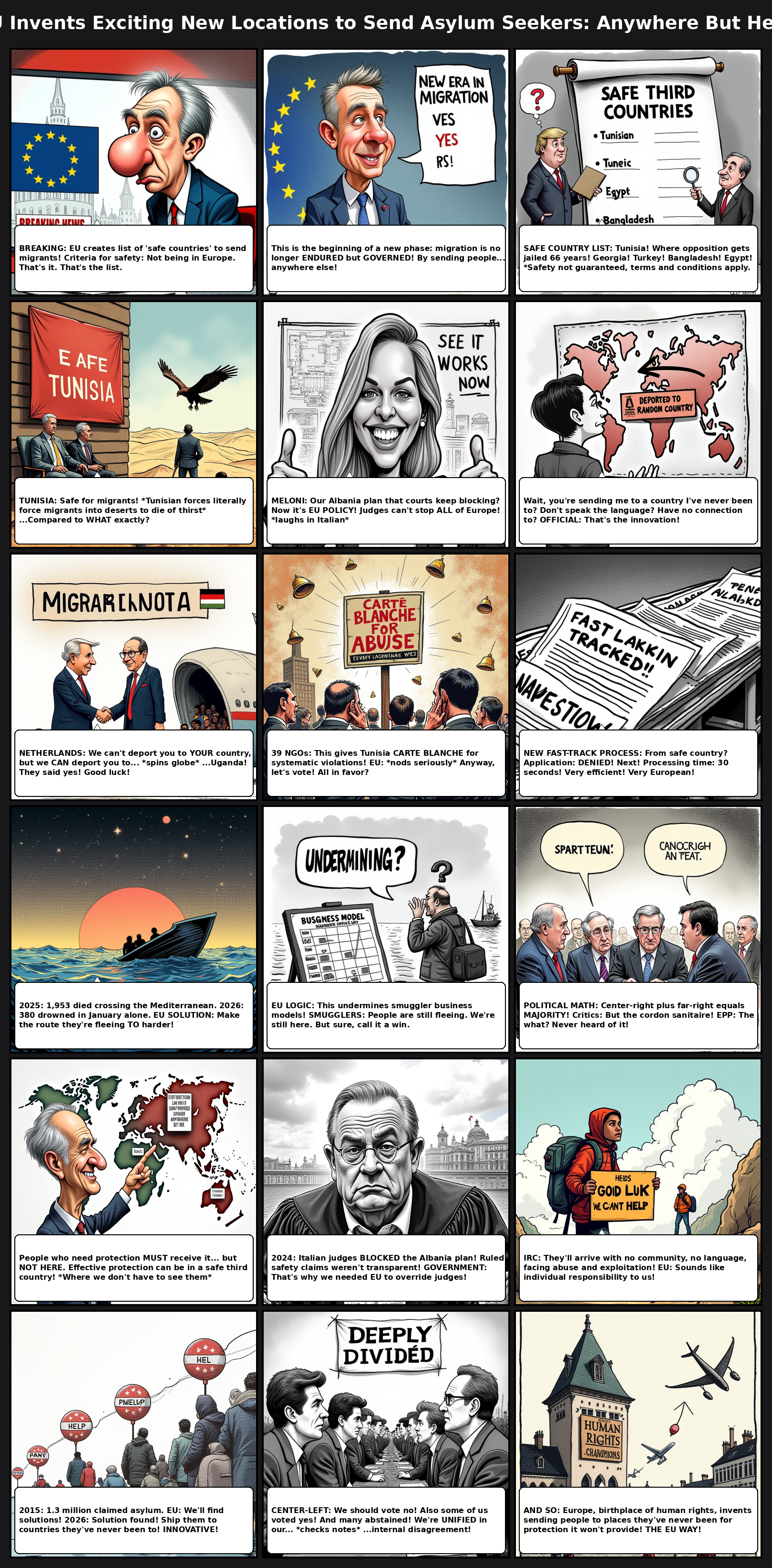 EU Invents Exciting New Locations to Send Asylum Seekers: Anywhere But Here