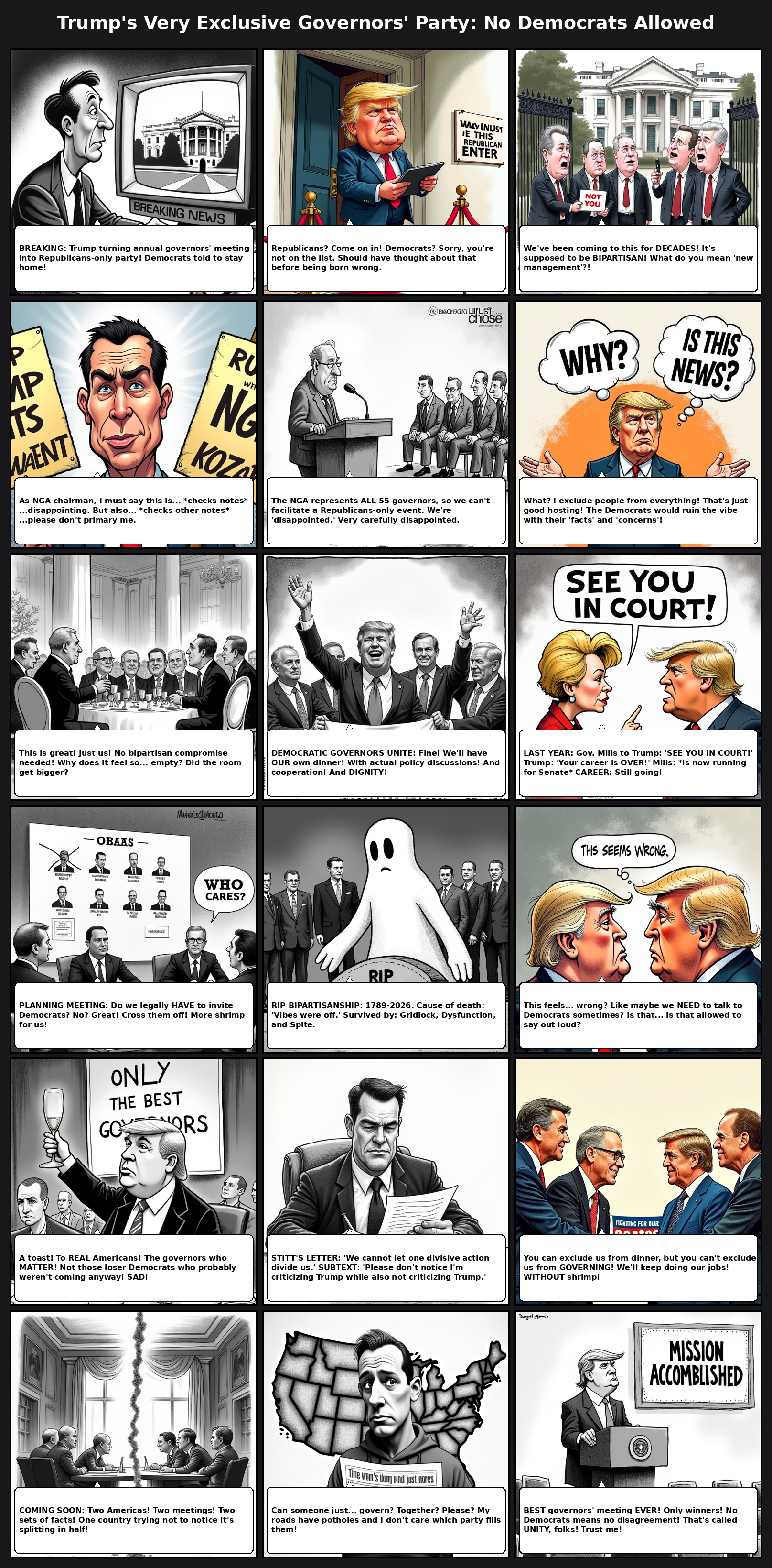 Trump's Very Exclusive Governors' Party: No Democrats Allowed